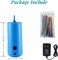 Electric Magic Balloon Pump, Electric Air Inflator Party Air Blower Pump with 1 Nozzle 1 Balloon Cutter and 10 Pcs Long Balloons,Great for Twisty Curly Balloon, Foil Balloons